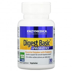 Enzymedica, Digest Basic с пробиотиками, 30 капсул - описание