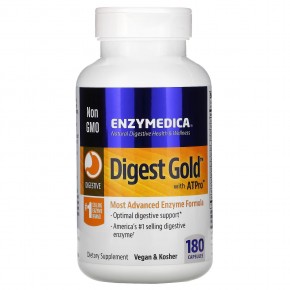 Enzymedica, Digest Gold с ATPro, 180 капсул - описание