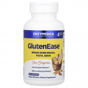 Enzymedica, GlutenEase®, 120 капсул - описание | фото