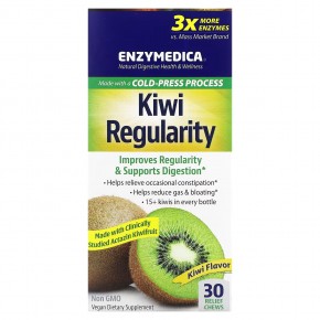 Enzymedica, Kiwi Regular, киви, 30 таблеток в Москве - eco-herb.ru | фото