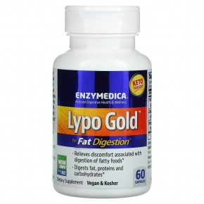Enzymedica, Lypo Gold, для усвоения жиров, 60 капсул в Москве - eco-herb.ru | фото