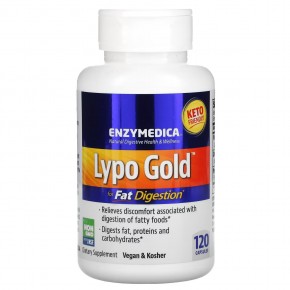 Enzymedica, Lypo Gold, препарат для переваривания жиров, 120 капсул в Москве - eco-herb.ru | фото