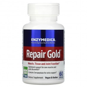 Enzymedica, Repair Gold, восстановление мышц, тканей и суставов, 60 капсул в Москве - eco-herb.ru | фото