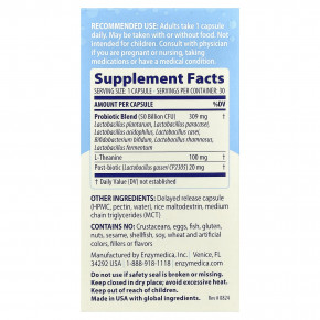 Enzymedica, SubCulture™, пробиотик для настроения, 30 капсул с отсроченным высвобождением в Москве - eco-herb.ru | фото