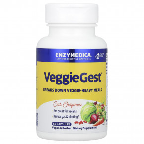 Enzymedica, VeggieGest®, 60 капсул - описание | фото