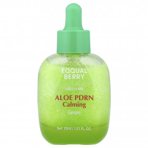 EQQUALBERRY, Green Aid, успокаивающая сыворотка с алоэ и фосфатидилсерией, 30 мл (1,01 жидк. унции) - описание | фото
