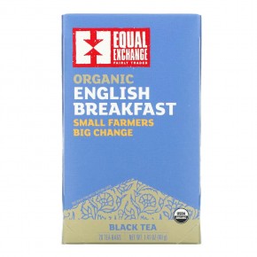 Equal Exchange, Organic English Breakfast, черный чай, 20 чайных пакетиков, 40 г (1,41 унции) - описание