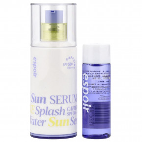 Espoir, Water Splash Sun Serum, SPF 50+ PA +++ и все очищающее масло для макияжа, набор из 2 предметов - описание | фото