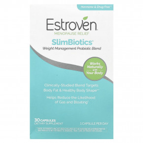 Estroven, Menopause Relief, смесь пробиотиков SlimBiotics® для контроля веса, 30 капсул в Москве - eco-herb.ru | фото