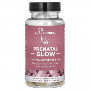 Eu Natural, Prenatal Glow, 60 вегетарианских капсул - описание | фото