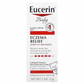 Eucerin, для детей, средство для лечения экземы в период обострений, без отдушки, 57 г (2 унции) в Москве - eco-herb.ru | фото