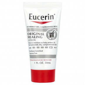 Eucerin, Original Healing Lotion, без отдушек, 30 мл (1 жидк. унц.) (Товар снят с продажи) в Москве - eco-herb.ru | фото