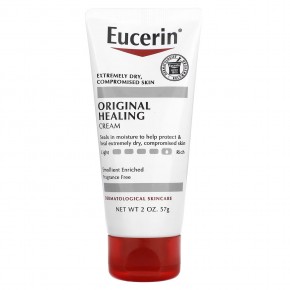 Eucerin, Original Healing, оригинальный заживляющий крем для очень сухой и чувствительной кожи, без отдушек, 57 г (2 унции) в Москве - eco-herb.ru | фото
