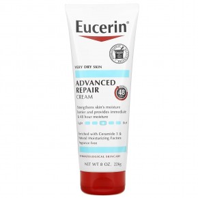 Eucerin, Улучшенный восстанавливающий крем, без отдушек, 226 г (8 унций) - описание