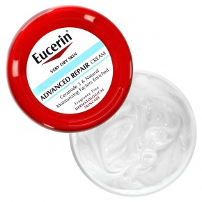 Eucerin, усовершенствованный восстанавливающий крем, без отдушек, 454 г (16 унций) в Москве - eco-herb.ru | фото