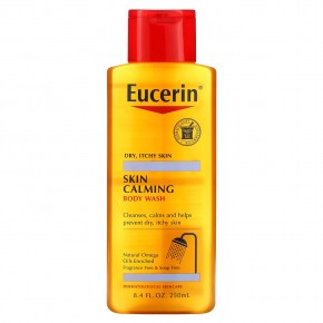 Eucerin, Успокаивающий кожу гель для душа, для сухой и раздраженной кожи, без запаха, 8,4 ж.унц. (250 мл) в Москве - eco-herb.ru | фото
