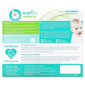 Evenflo Feeding, Прозрачные флаконы из полипропилена с вентиляцией и Twist, стандартные, от 0 месяцев, с медленным потоком, 6 флаконов по 120 мл (4 унции) в Москве - eco-herb.ru | фото