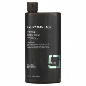 Every Man Jack, Body Wash with Coconut Oil, Sea Salt, 16.9 fl oz (500 ml) в Москве - eco-herb.ru | фото