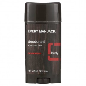 Every Man Jack, Дезодорант, без алюминия, кедр, 85 г (3 унции) - описание