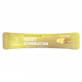 Everydaze, Reset Kombucha, порошковая смесь для напитков, лимонный имбирь, 10 пакетиков по 5 г (0,18 унции) в Москве - eco-herb.ru | фото