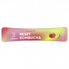 Everydaze, Reset Kombucha, сухая смесь для напитков, клубника и киви, 10 пакетиков по 5 г (0,18 унции) в Москве - eco-herb.ru | фото