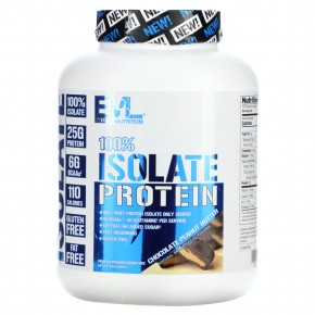 EVLution Nutrition, 100% изолят протеина, шоколадно-арахисовая паста, 2,268 кг (5 фунтов) - описание