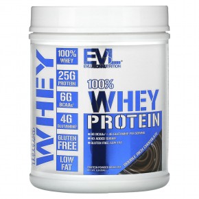 EVLution Nutrition, 100% сывороточный протеин, шоколад двойной насыщенности, 454 г (1 фунт) - описание
