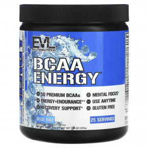 EVLution Nutrition, BCAA Energy, Blue Raz, 225 г (7,94 унции) в Москве - eco-herb.ru | фото