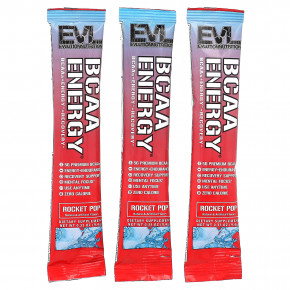 EVLution Nutrition, BCAA Energy, Rocket Pop, 3 пакетика по 9,4 г (0,33 унции) (Товар снят с продажи) в Москве - eco-herb.ru | фото