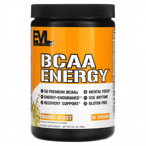 EVLution Nutrition, BCAA Energy®, со вкусом апельсина, 285 г (10,1 унции) в Москве - eco-herb.ru | фото