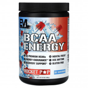 EVLution Nutrition, BCAA Energy, со вкусом BCAA, 282 г (9,9 унции) - описание