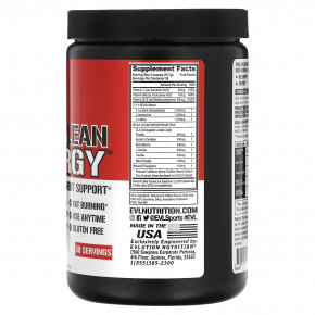 EVLution Nutrition, BCAA LEAN ENERGY, фруктовый пунш, 321 г (11,32 унции) в Москве - eco-herb.ru | фото