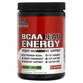 EVLution Nutrition, BCAA LEAN ENERGY, Weight Management Support, Cherry Limeade, 10.90 oz (309 g) в Москве - eco-herb.ru | фото