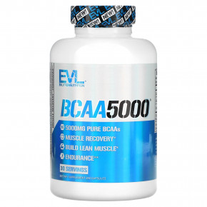 EVLution Nutrition, BCAA5000, 240 капсул - описание | фото