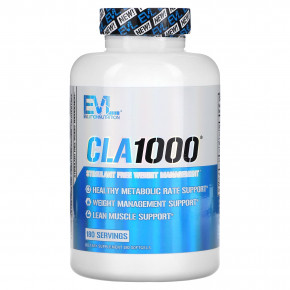 EVLution Nutrition, CLA1000, добавка для коррекции веса без стимуляторов, 180 капсул в Москве - eco-herb.ru | фото