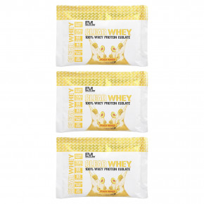 EVLution Nutrition, Clear Whey, 100% изолят сывороточного протеина, персик и манго, 3 штуки, 25,5 г (0,9 унции) (Товар снят с продажи) в Москве - eco-herb.ru | фото