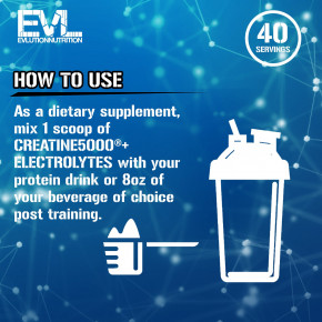 EVLution Nutrition, Creatine5000® с электролитами, без добавок, 250 г (8,82 унции) в Москве - eco-herb.ru | изображение EVLution Nutrition, Creatine5000® с электролитами, без добавок, 250 г (8,82 унции) в Москве - eco-herb.ru | фото