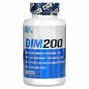 EVLution Nutrition, DIM 200, 200 mg, 60 Veggie Capsules в Москве - eco-herb.ru | фото