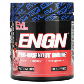 EVLution Nutrition, ENGN, перед тренировкой, арбуз, 279 г (9,8 унции) - описание