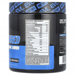 EVLution Nutrition, ENGN® Shred, предтренировочный комплекс Engine Shred®, Blue Raz, 240 г (8,5 унции) в Москве - eco-herb.ru | фото