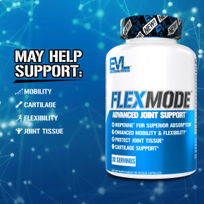 EVLution Nutrition, FlexMode®, улучшенная добавка для поддержки суставов, 90 растительных капсул в Москве - eco-herb.ru | фото