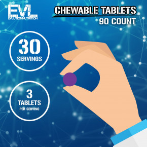 EVLution Nutrition, жевательные таблетки с моногидратом креатина, виноград, 90 таблеток в Москве - eco-herb.ru | фото