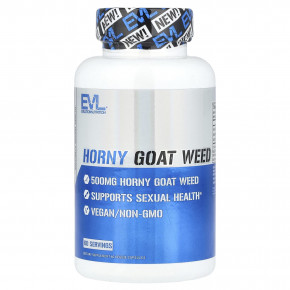 EVLution Nutrition, Horny Goat Weed, 500 мг, 60 растительных капсул - описание | фото