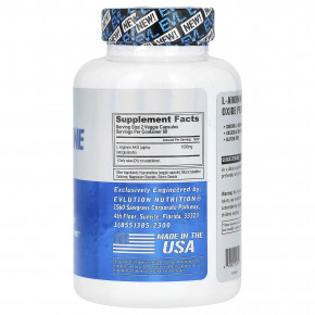 EVLution Nutrition, L-аргинина АКГ, 120 растительных капсул (500 мг в 1 капсуле) в Москве - eco-herb.ru | фото