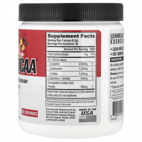 EVLution Nutrition, Lean BCAA®, фруктовый пунш, 246 г (8,7 унции) в Москве - eco-herb.ru | изображение EVLution Nutrition, Lean BCAA®, фруктовый пунш, 246 г (8,7 унции) в Москве - eco-herb.ru | фото