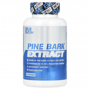 EVLution Nutrition, Pine Bark Extract, 240 mg, 90 Veggie Capsules - описание | фото