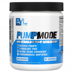 EVLution Nutrition, PumpMode, Нестимулирующий ускоритель помпы, 4,44 унции (126 г) - описание | фото