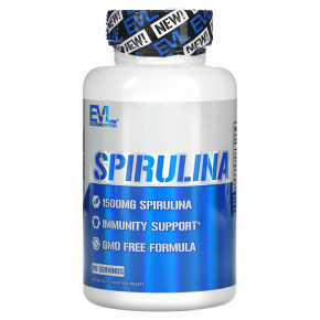 EVLution Nutrition, Spirulina, 500 mg, 180 Tablets (Товар снят с продажи) в Москве - eco-herb.ru | фото