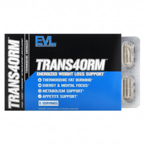 EVLution Nutrition, Trans4orm, активная поддержка для снижения веса, 10 растительных капсул в Москве - eco-herb.ru | фото