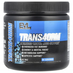 EVLution Nutrition, Trans4orm®, активная поддержка для снижения веса, синяя ветвь, 135 г (4,8 унции) - описание | фото